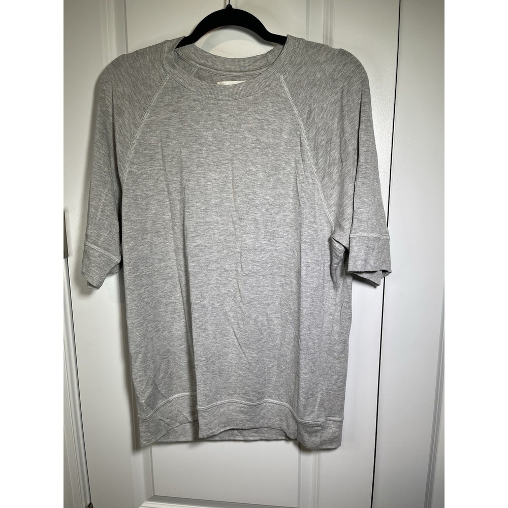 Wheat Collection Nashville Short Sleeve Sweatshirt Gray Size Medium Modal